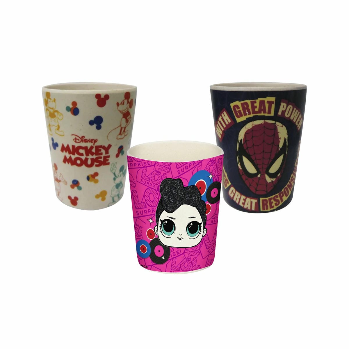 Vaso De Fibra De Bambú 270 Ml Personajes