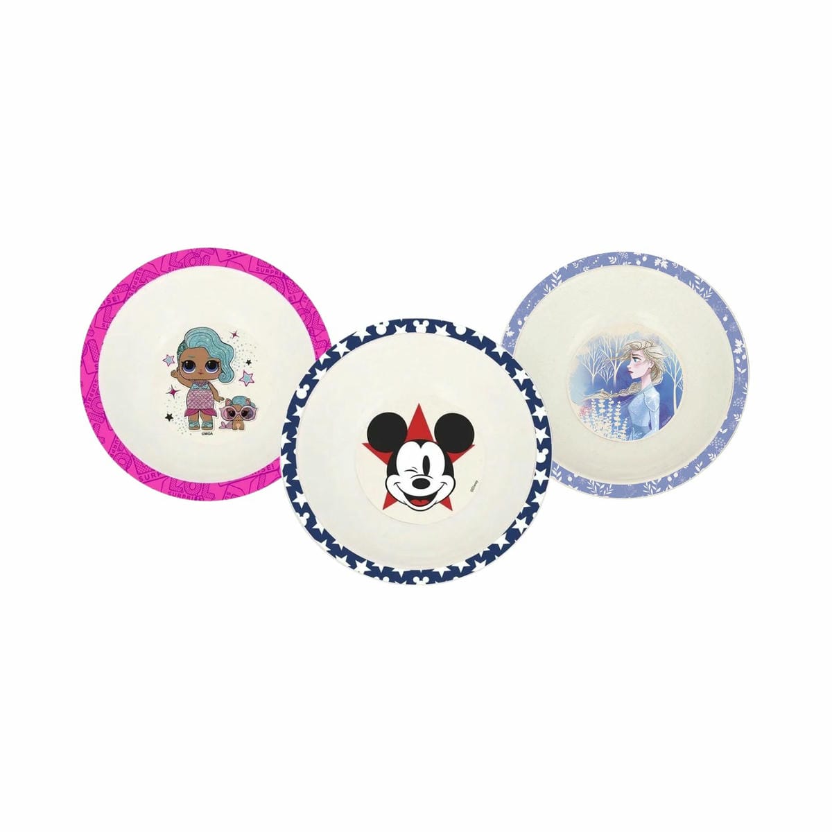 Plato Hondo Bowl Fibra De Bambu 14 Cm Personajes