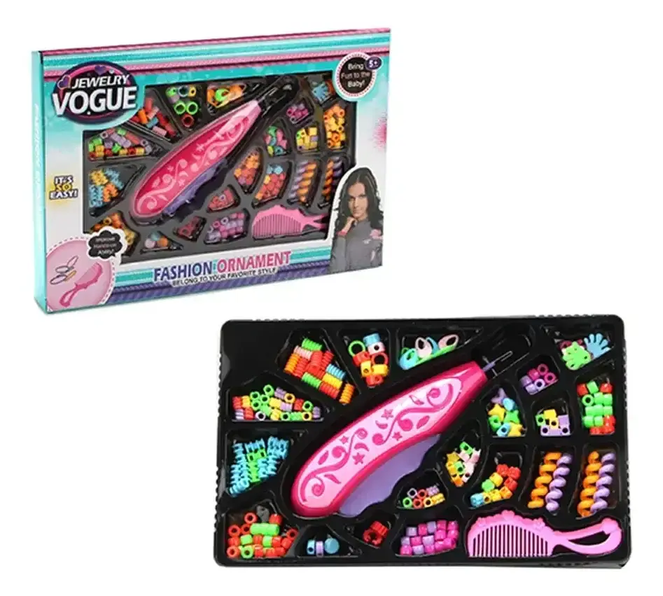 Trenzadora Infantil Cabello Mostacilla Asccesorios Juguete