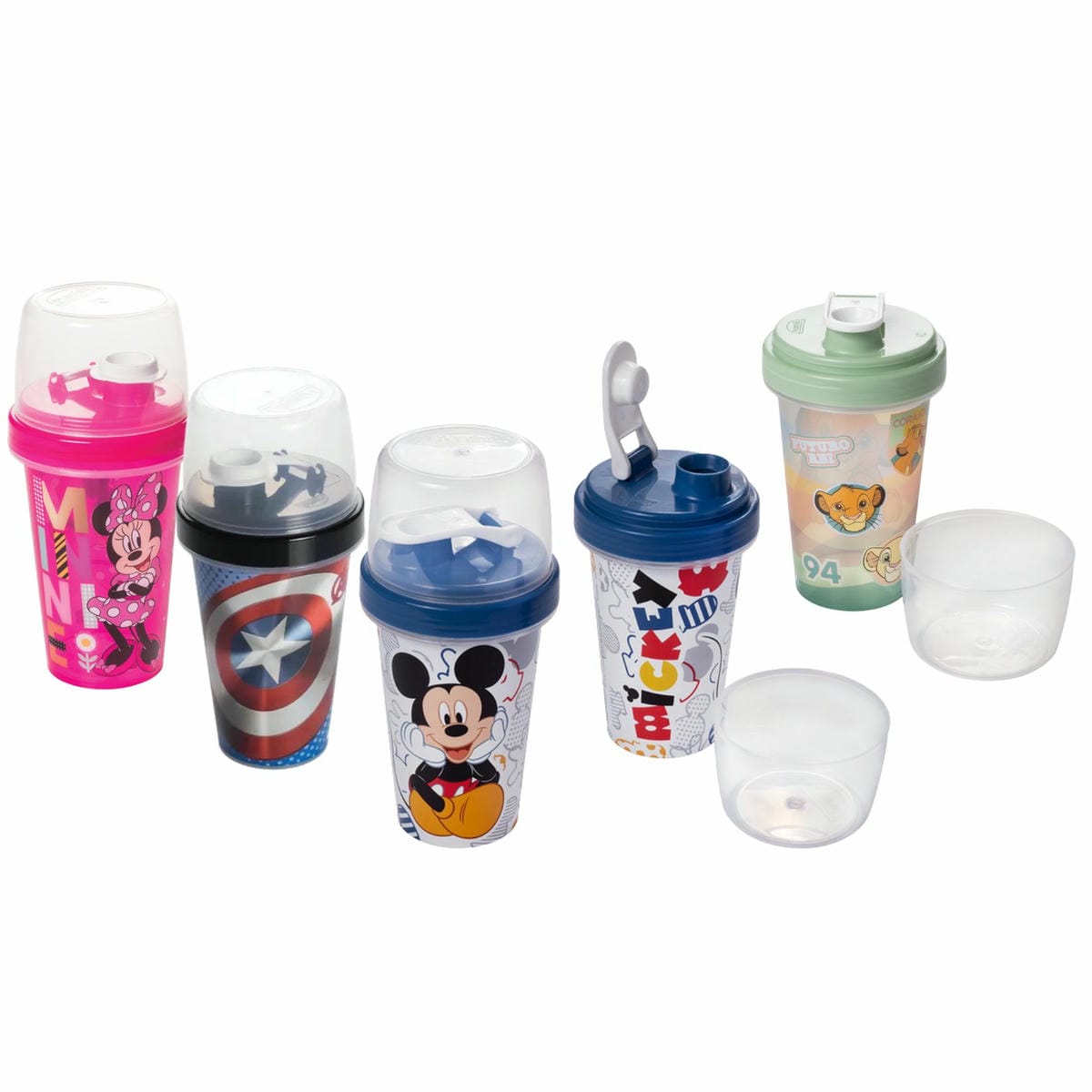 Vaso Milkshake 320ml Plástico Personajes