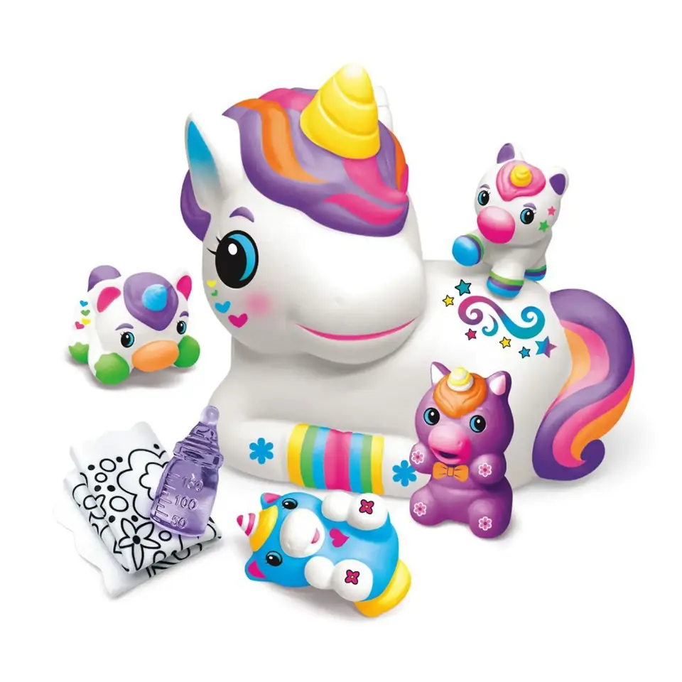 Squishy Unicornio Para Pintar y Animalitos My Look Lexibook