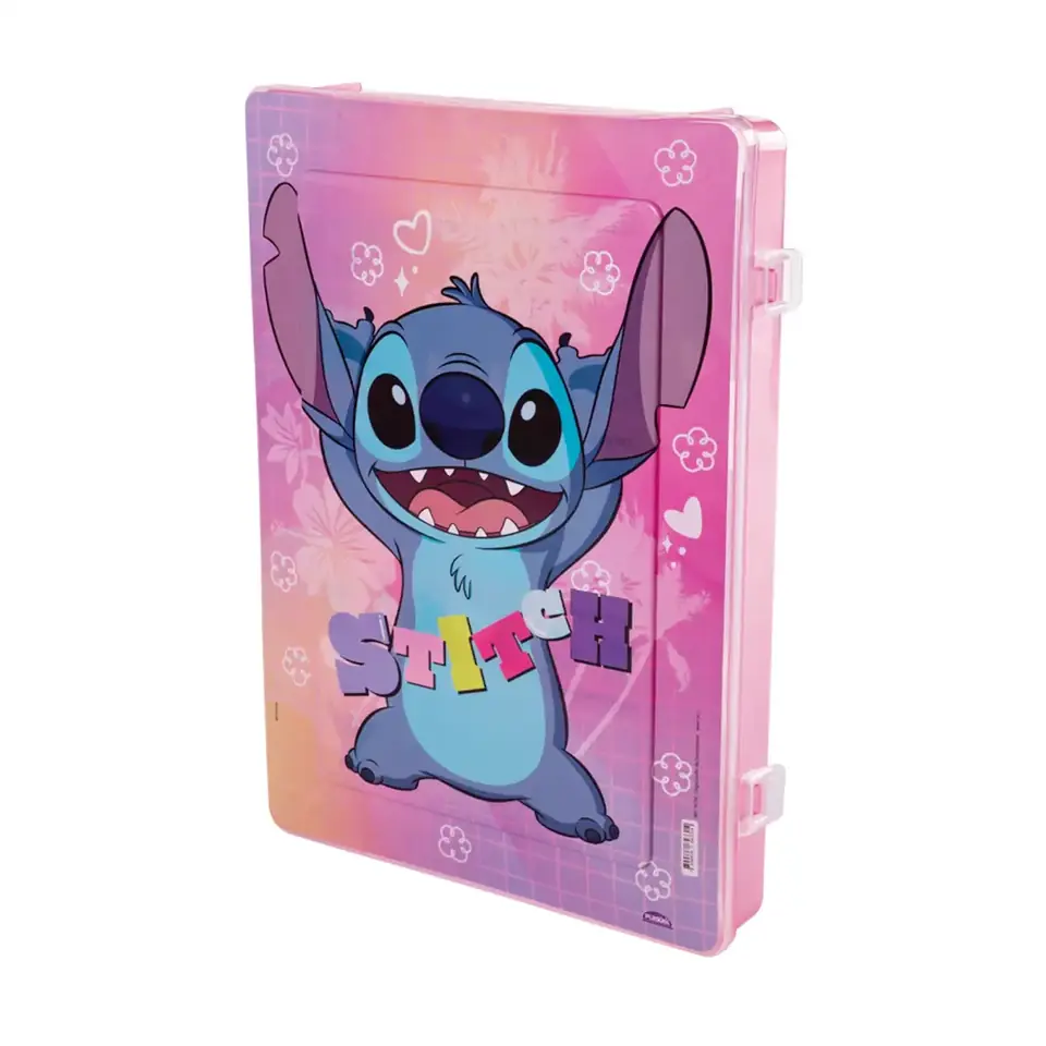 Carpeta Plástica A4 Stitch Disney 23 X 32 Cm