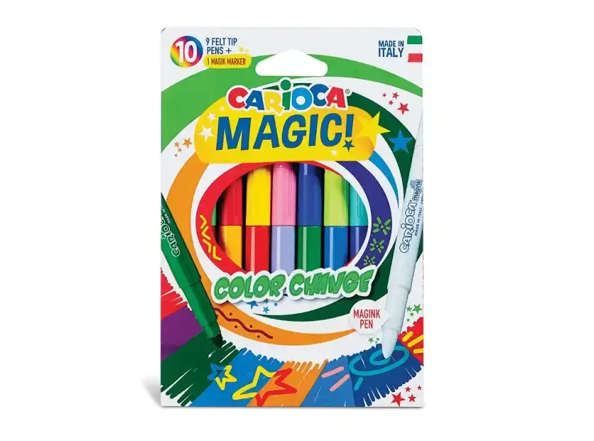 Marcadores Carioca Color Change Estuche X 10 Colores