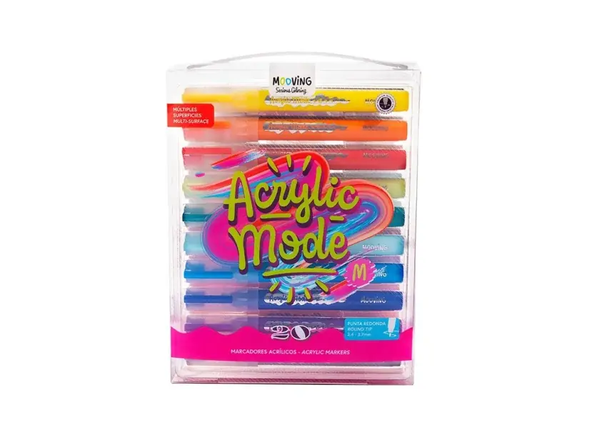 Pack x 20 Marcadores Acrilicos Acrylic Mode M Mooving