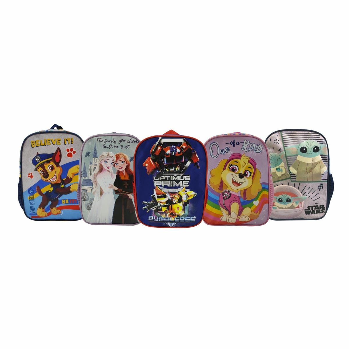 Mochila Infantil Tafeta 30x23x10 Escolar Varios Personajes