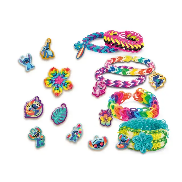 Kit de Pulseras Elásticas para Tejer Stitch Lexibook
