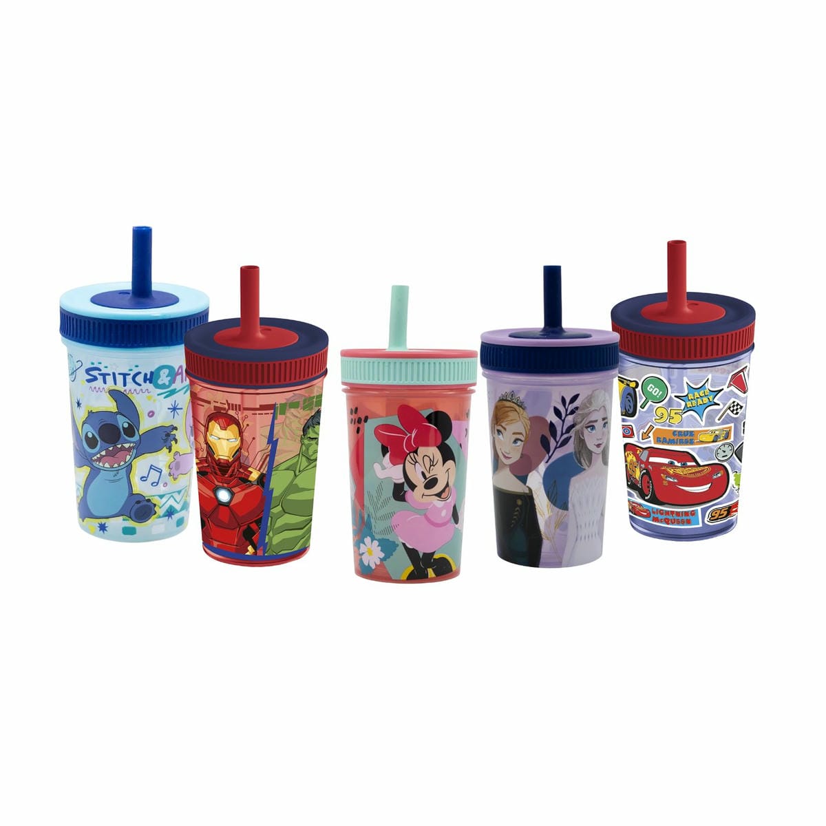 Vaso Con Pajita Leak Proof 420 Ml Personajes