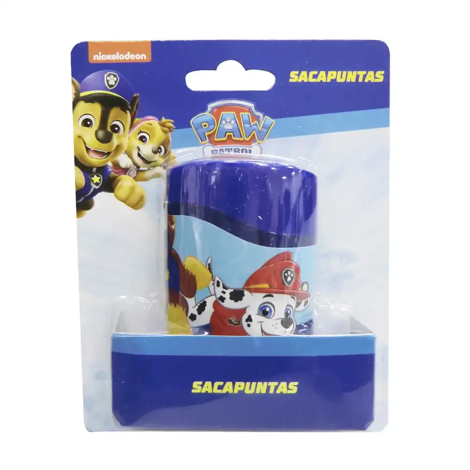 Sacapuntas Doble Depósito Paw Patrol Plástico 5x5 Escolar