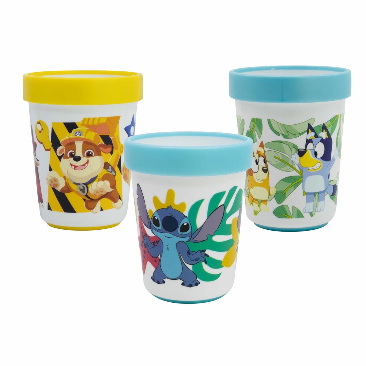 Vaso Plástico Bicolor Para Microondas 260 Ml Personajes