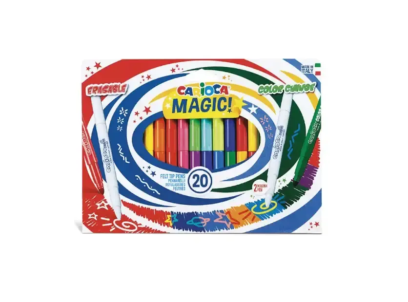 Marcadores Gruesos Carioca Magic Borrables Color Change X 20