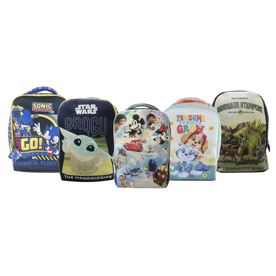 Mochila Infantil Neopreno 37x29x12 Escolar Varios Personajes