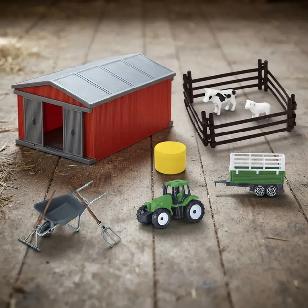 Set Animales Granja Con 10 Accesorios Niños + 3 Años
