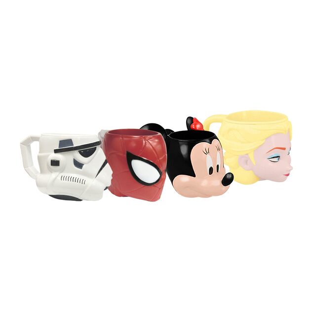 Taza Plástica 3D con Forma Personajes