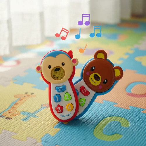 Teléfono Musical Para Bebé Juguete Diseño Surtido Oso Mono
