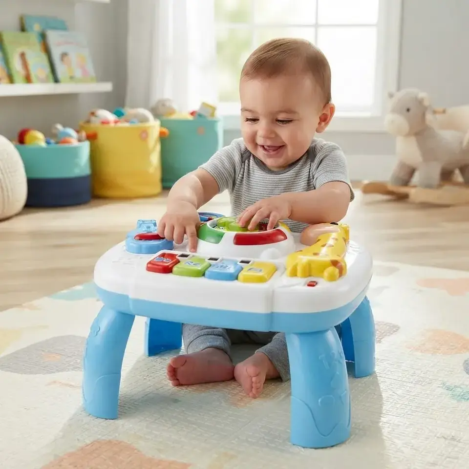 Mesa De Aprendizaje Para Bebés Con Luz Musica Juguete