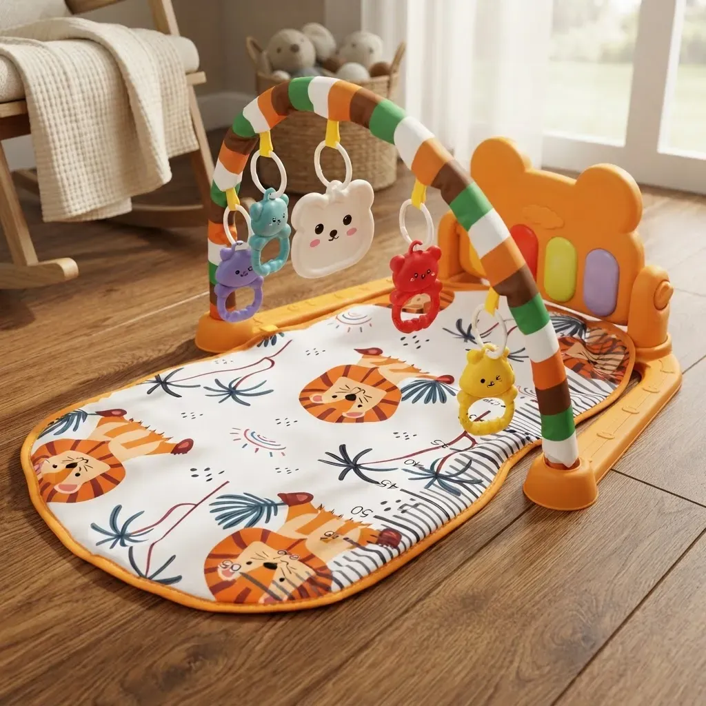 Juguete Bebe Gimnasio Baby Fitness Estimula Luz Musical
