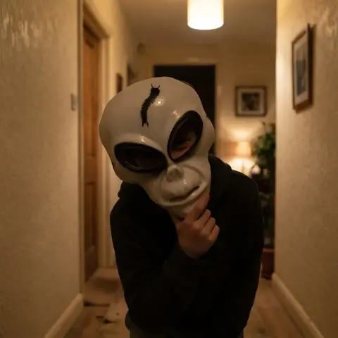 Mascara Disfraz Halloween Monstro Fiesta Antifaz Broma 3