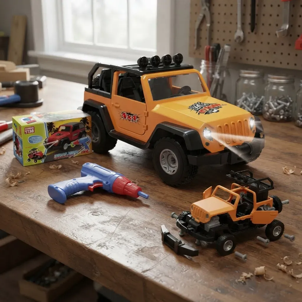 Juguete Camioneta Para Armar Colores Surtidos + 6 Años