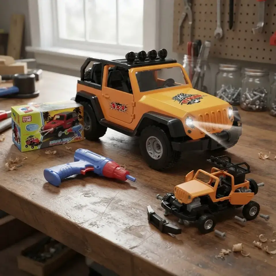 Juguete Camioneta Para Armar Colores Surtidos + 6 Años