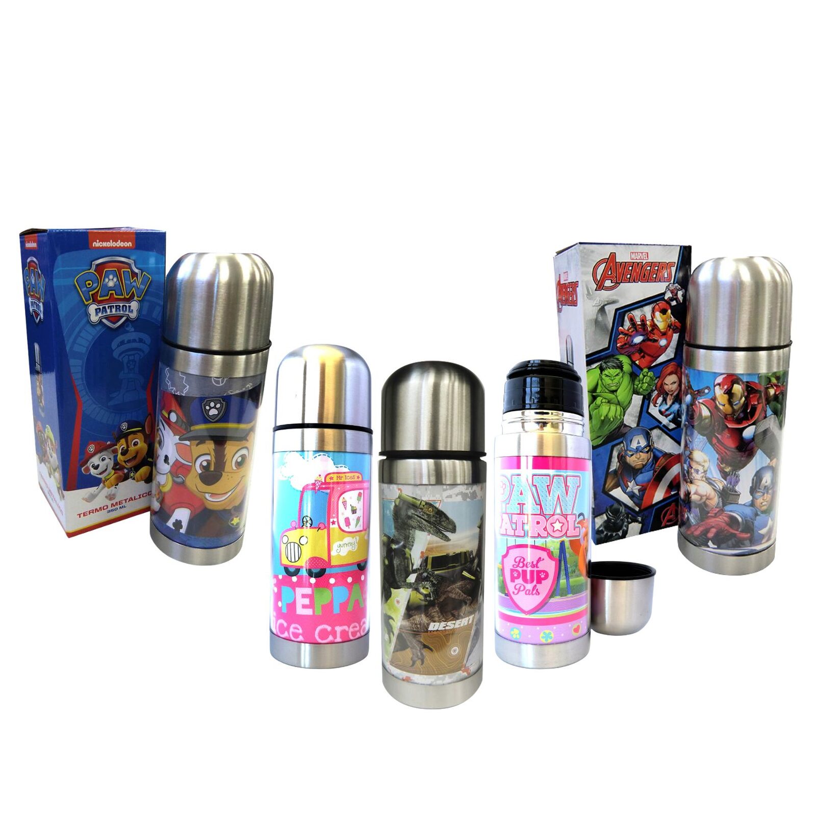 Termo De Metal Térmico 350 Ml Personajes