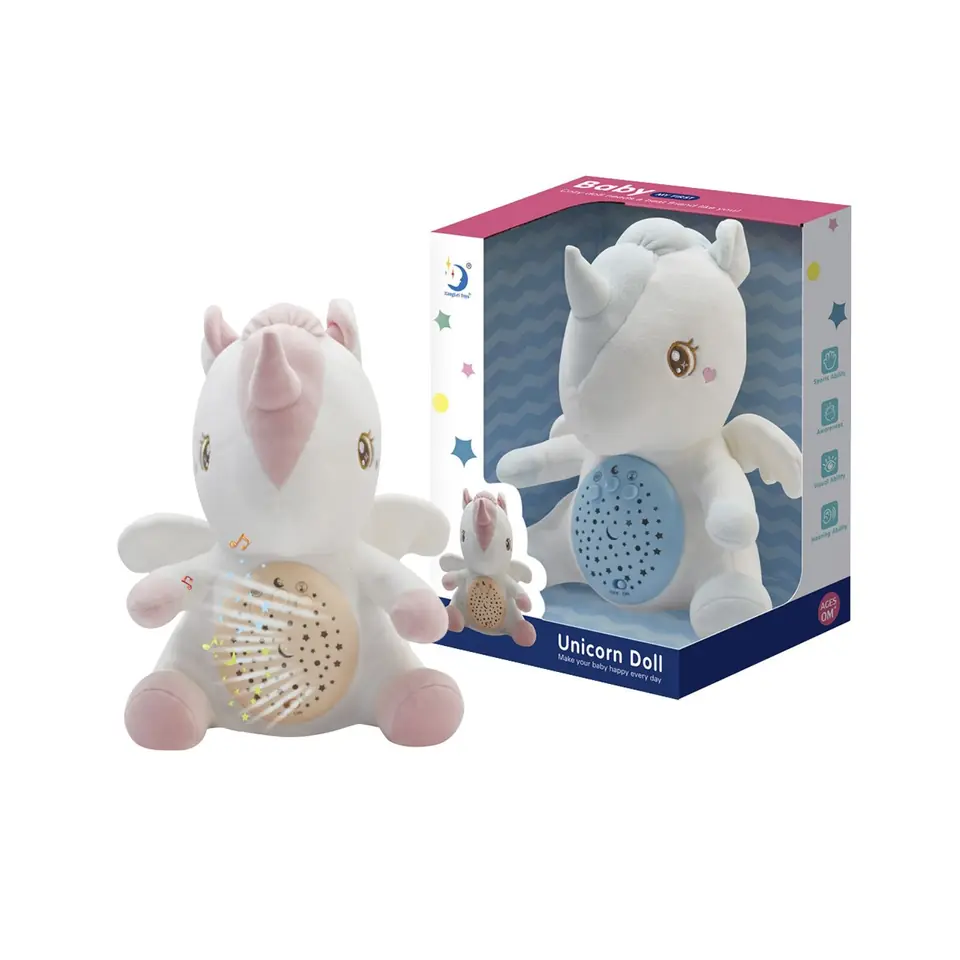Veladora Unicornio Con Música 27 Cm Colores Surtidos