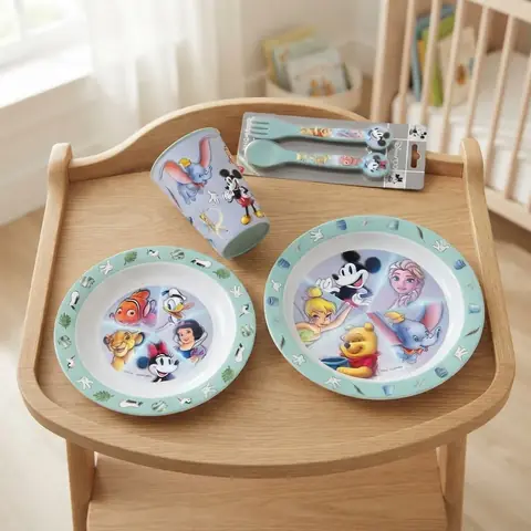 Set Bazar 5 Pzas Plástico Apto Microo Disney 100
