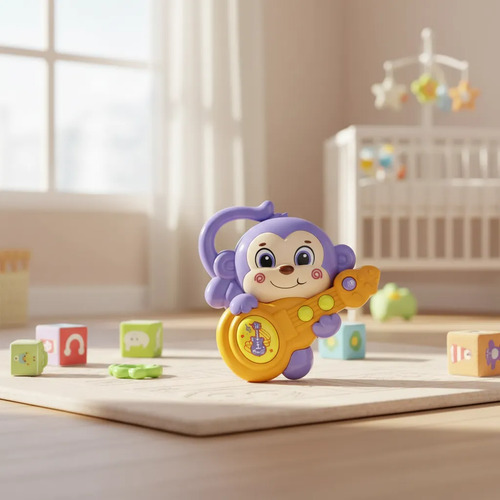 Juguete Monito Musical Bebés Estimula Aprendizaje +18 Meses