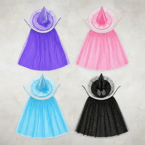 Disfraz Infantil Witch Niña Bruja Vestido Halloween Infantil