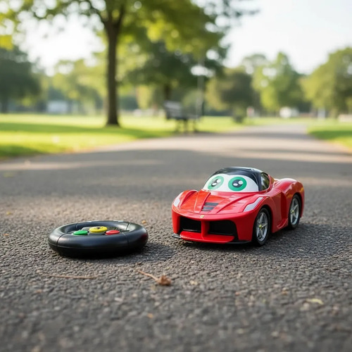 Juguete Bburago Jr Auto con Control Remoto Ferrari con Luz y Sonido