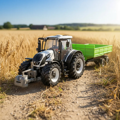 Bburago Tractor con Remolque de Juguete Fendt FarmLand