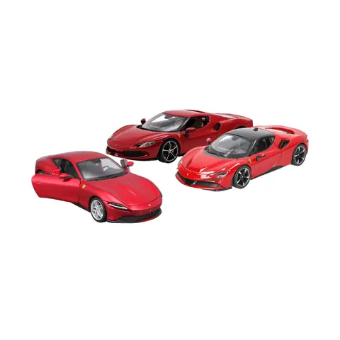 Juguete Bburago Auto Miniatura Escala 1:64 Ferrari Race & Plat Drive