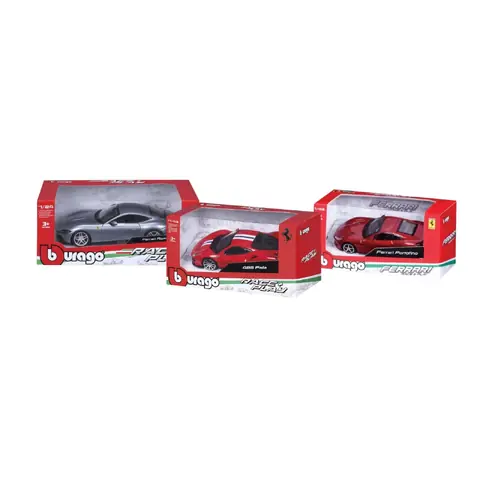 Juguete Bburago Auto Miniatura Colección Ferrari Race&Play Escala 1:43