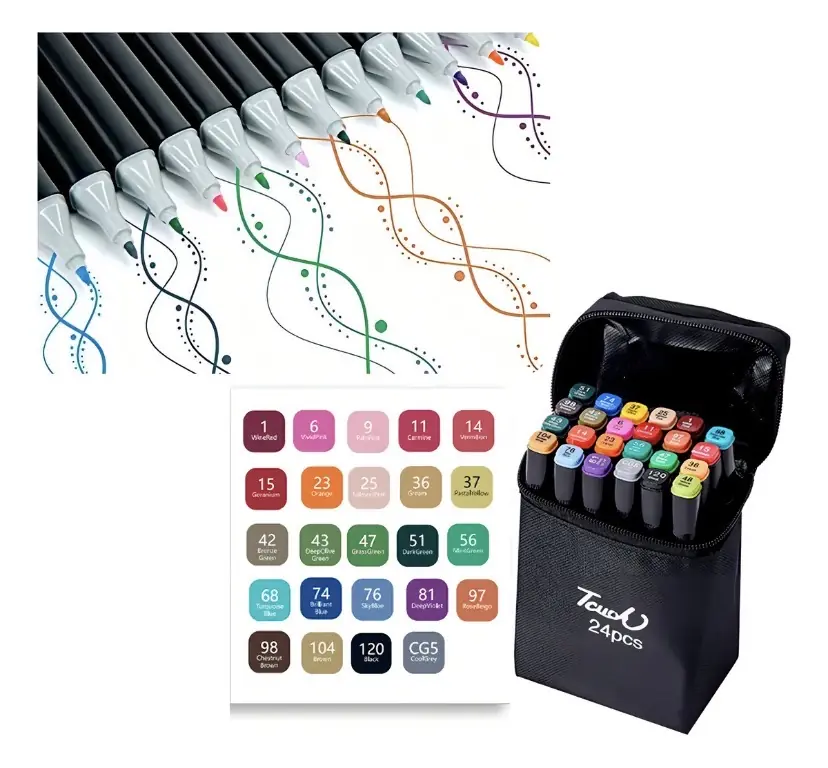 Marcadores Touch 24 pcs🖍️