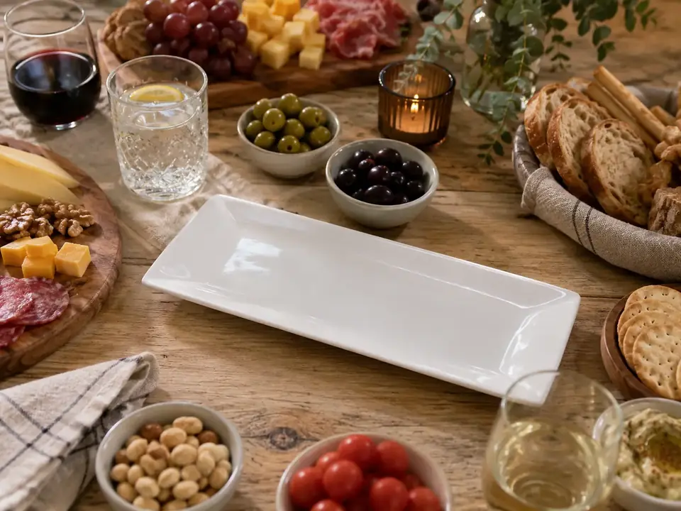 Plato rectangular