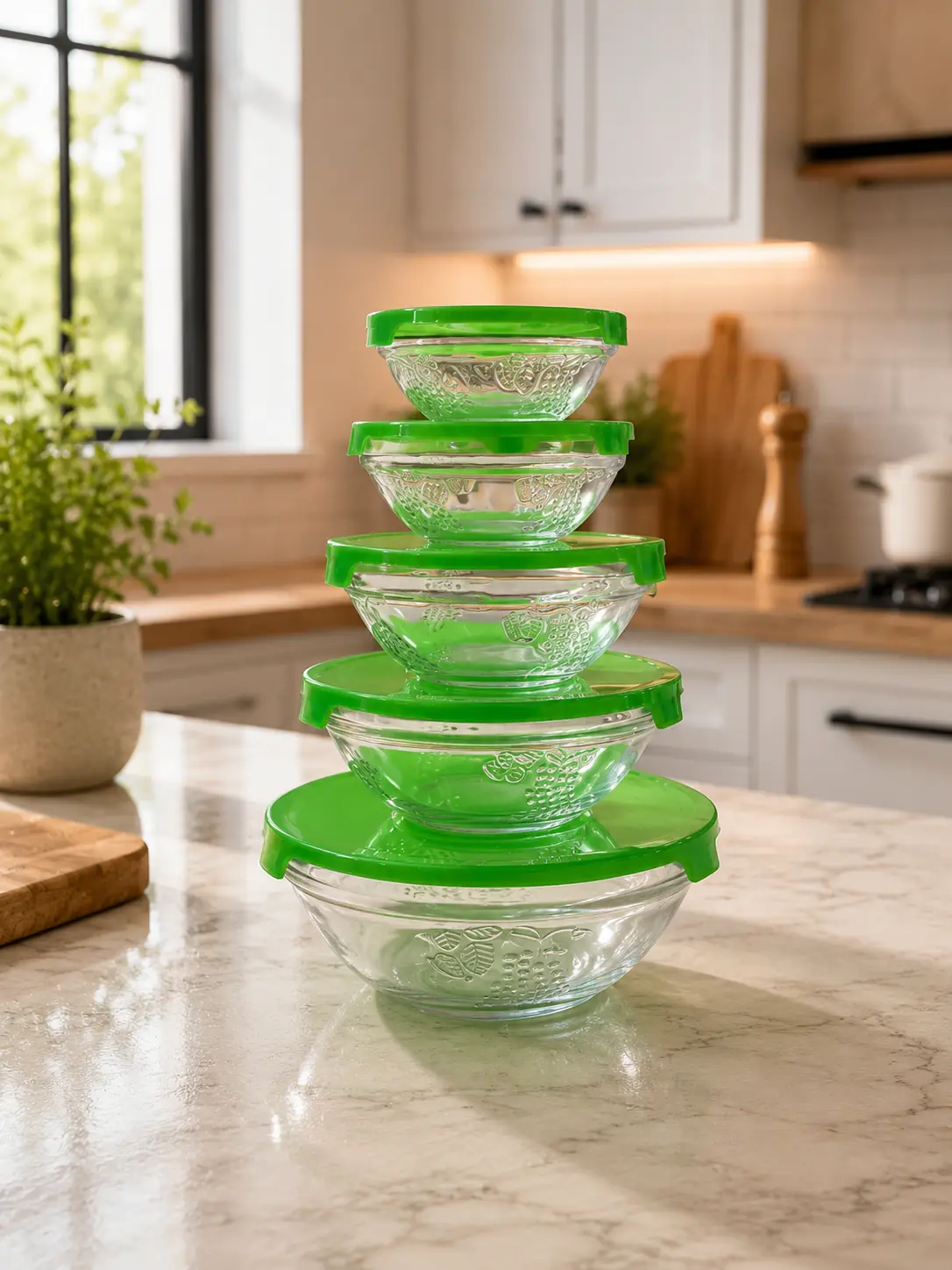 Set de bowls con tapa