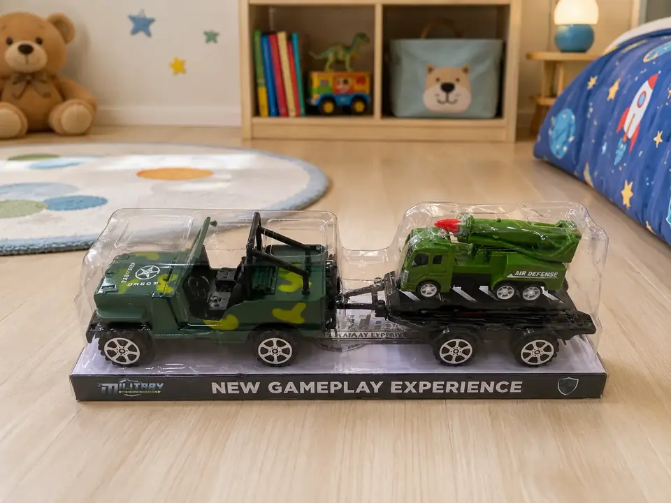Jeep camión con remolque