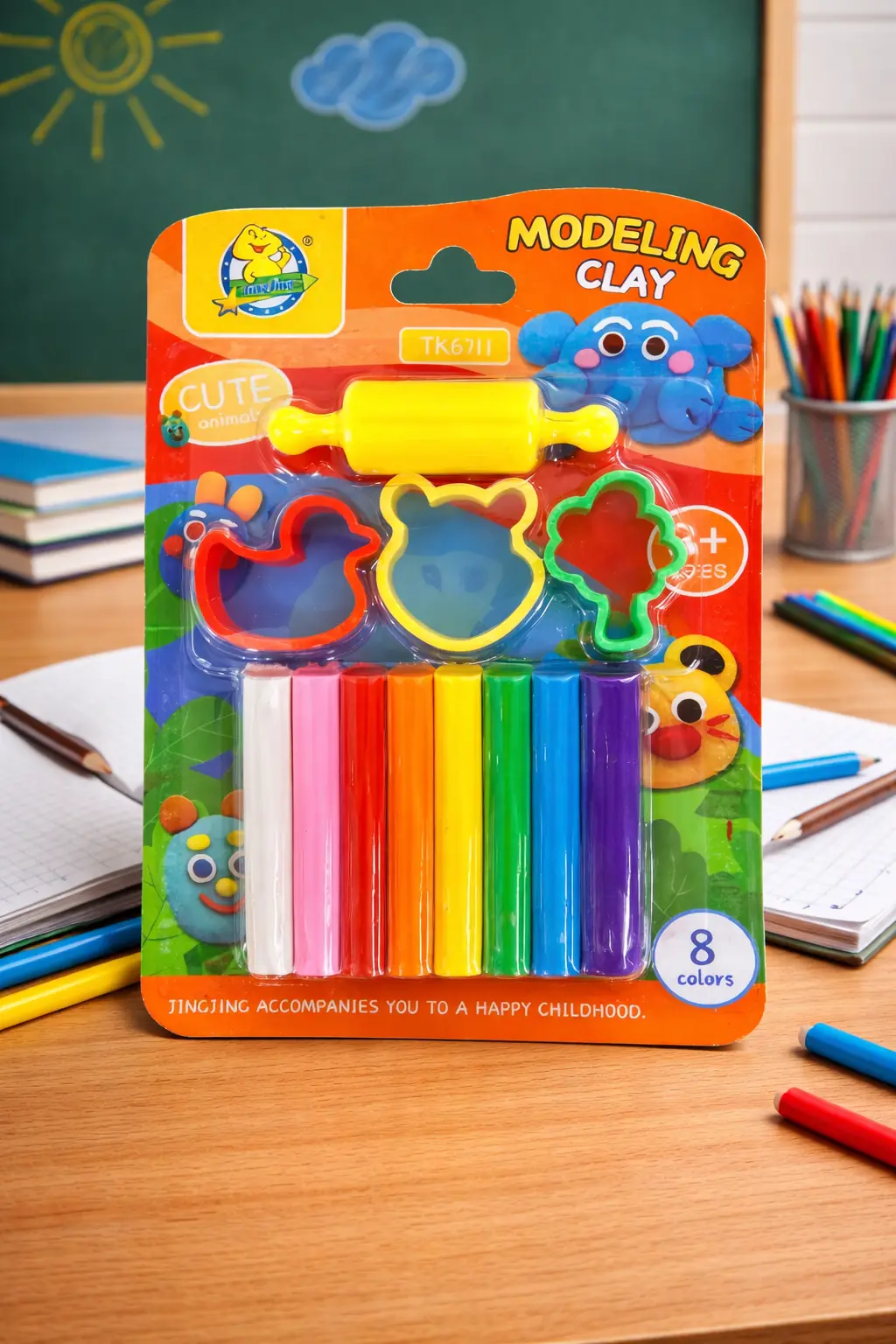 Masita de moldear C/moldes 8colors