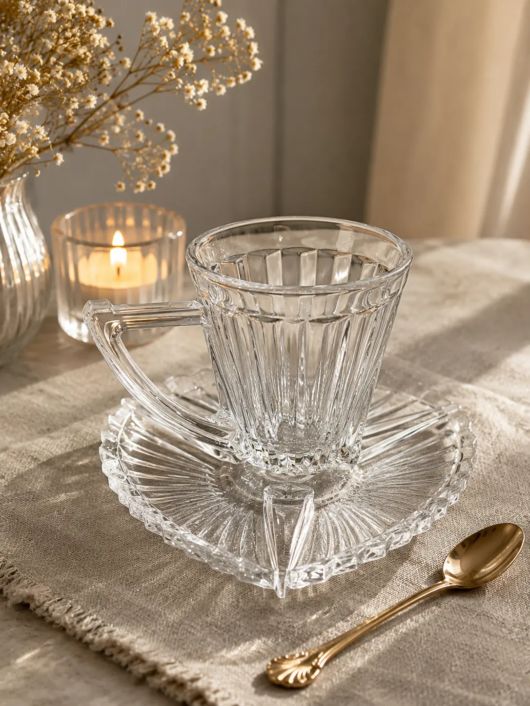 Set de tazas con platillos 12 pcs