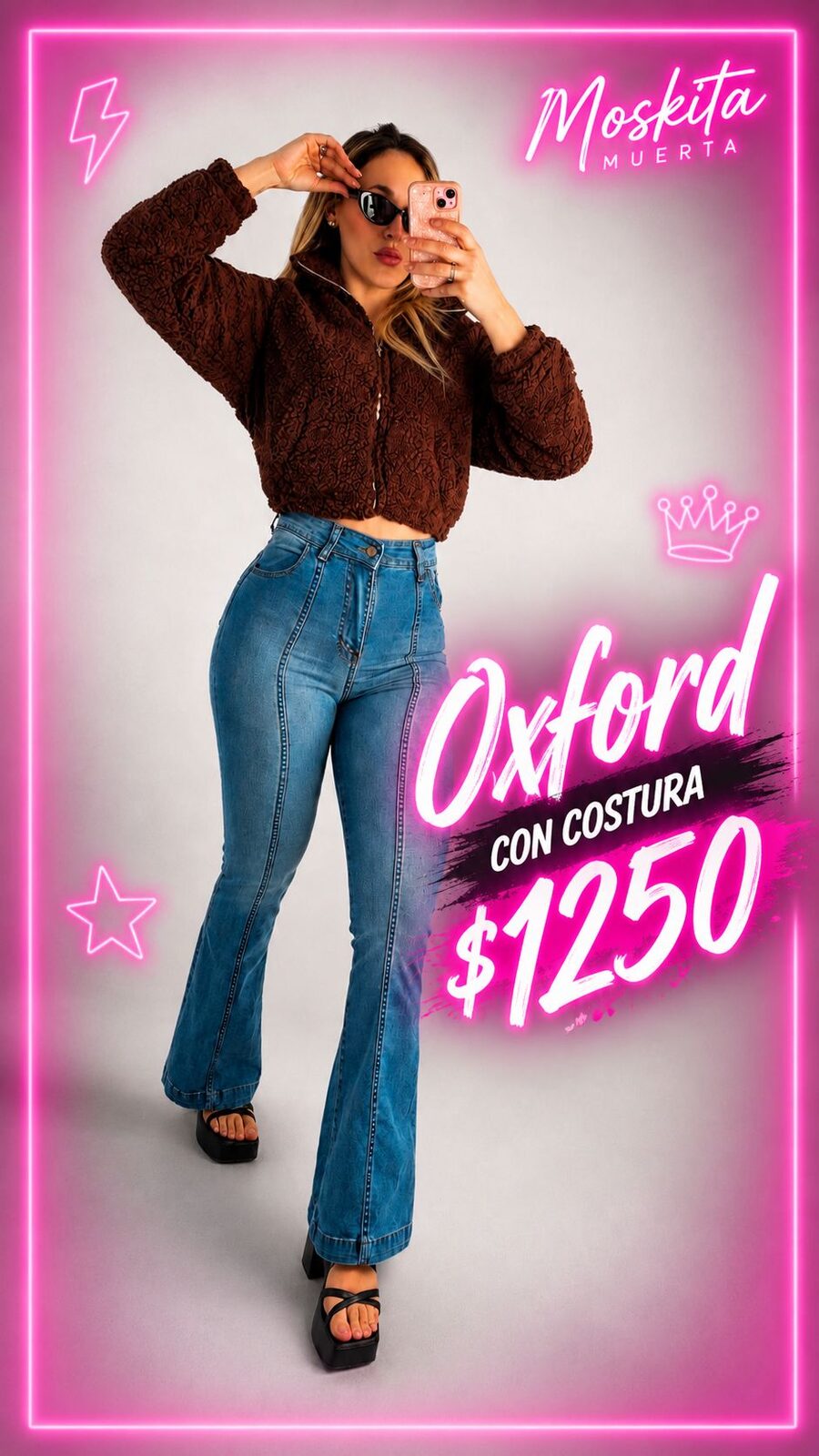 Pantalon de Jeans con costura