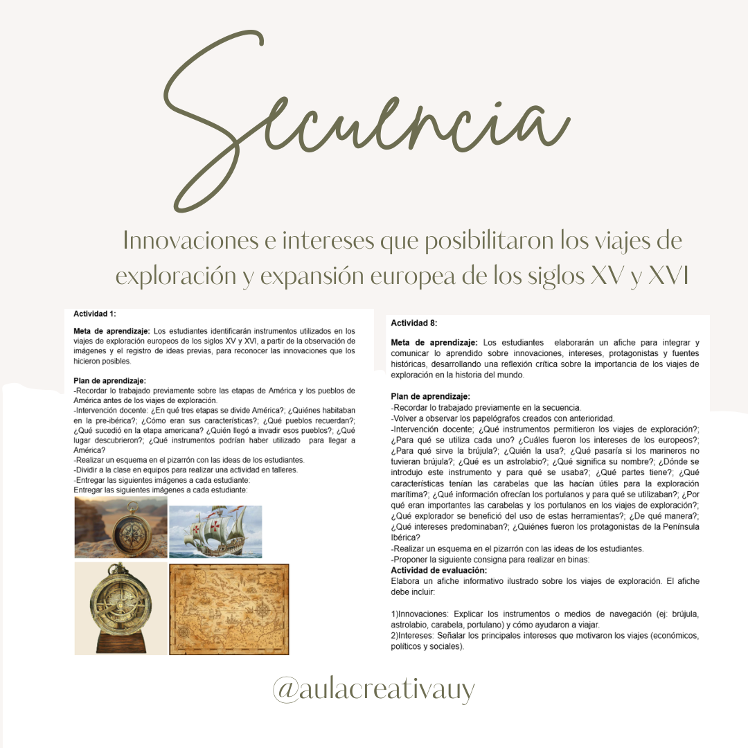 Secuencia - Innovaciones e intereses que posibilitaron los viajes de exploración