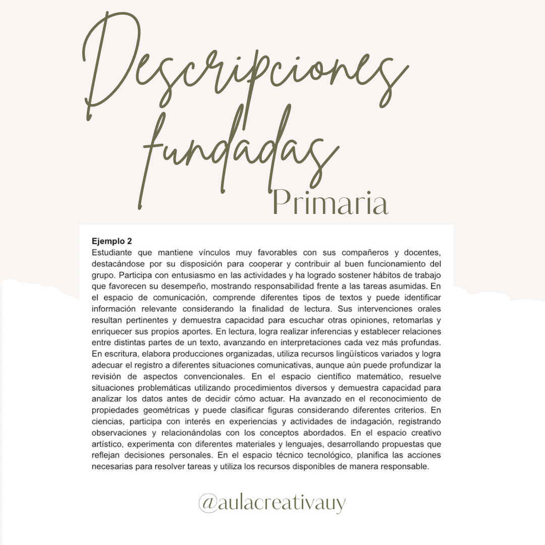 Descripciones fundadas - Julio y Agosto