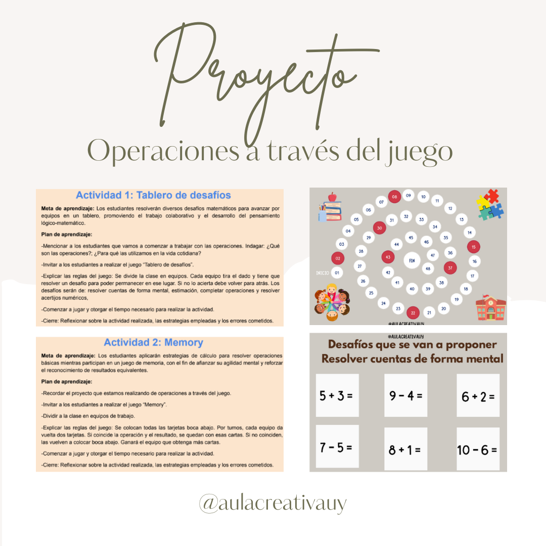 Proyecto - Operaciones a través del juego - Primer año