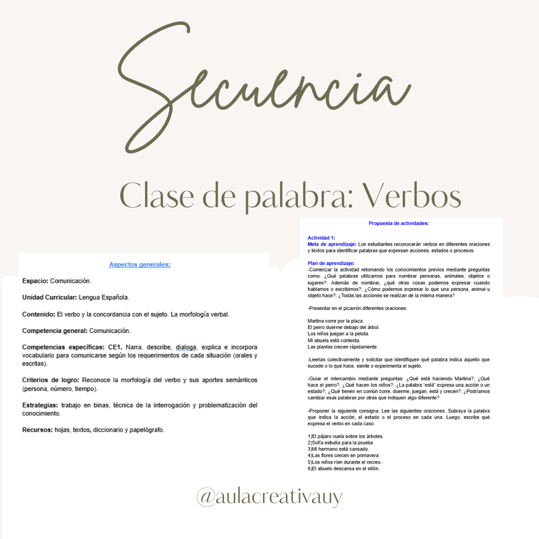 Secuencia - Verbos