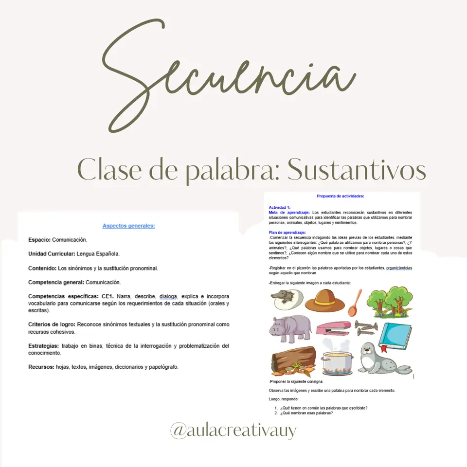 Secuencia - Sustantivos