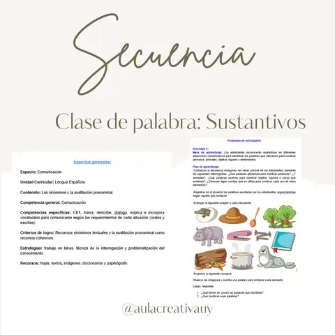 Secuencia - Sustantivos