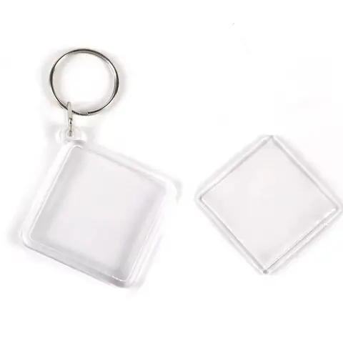 LLAVERO ACRILICO RECTANGULO PUNTAS CURVAS