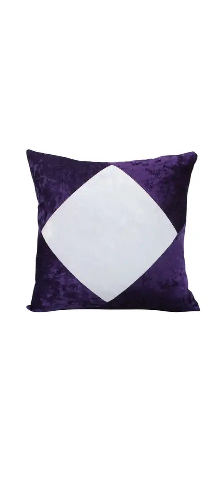 FUNDA DE ALMOHADON TERCIOPELO MORADO