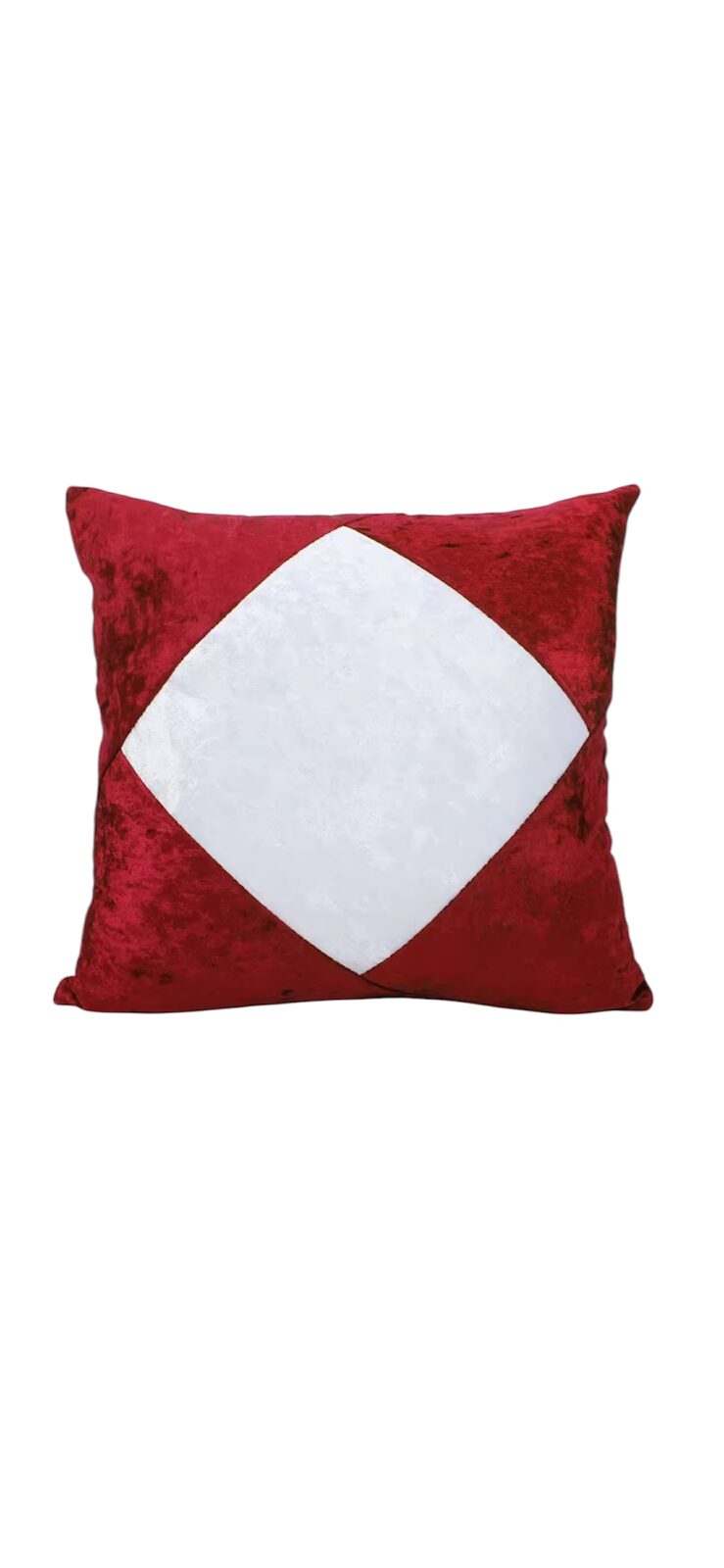 FUNDA DE ALMOHADON TERCIOPELO ROJO
