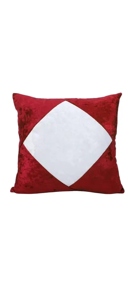 FUNDA DE ALMOHADON TERCIOPELO ROJO