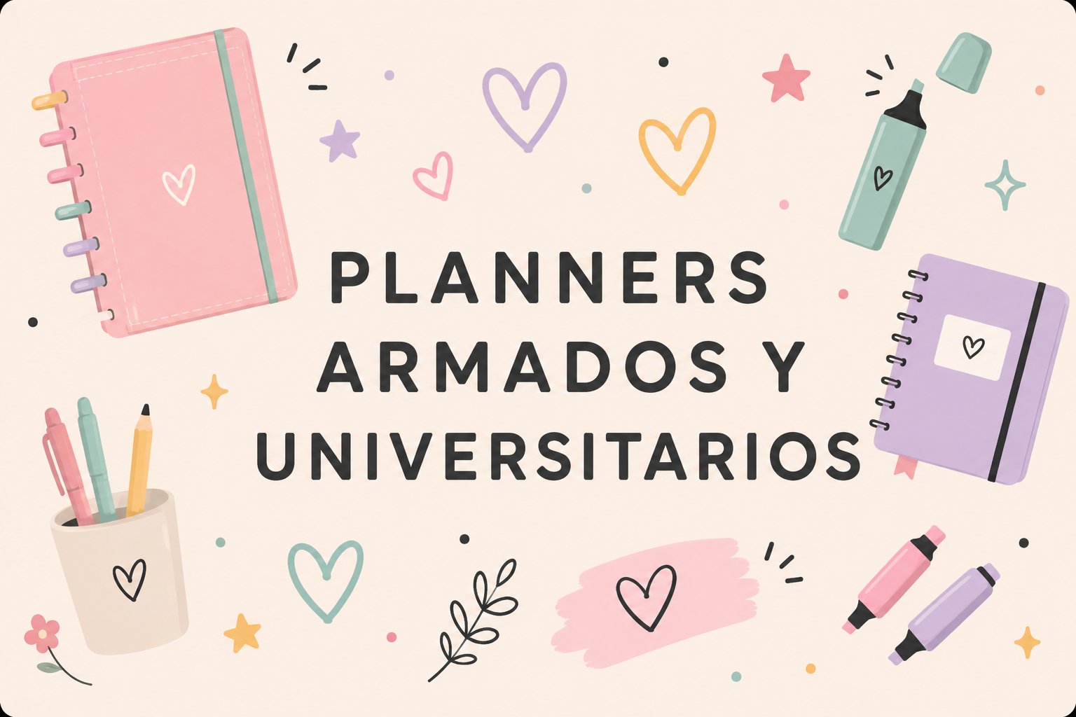 PLANNERS ARMADOS Y UNIVERSITARIOS